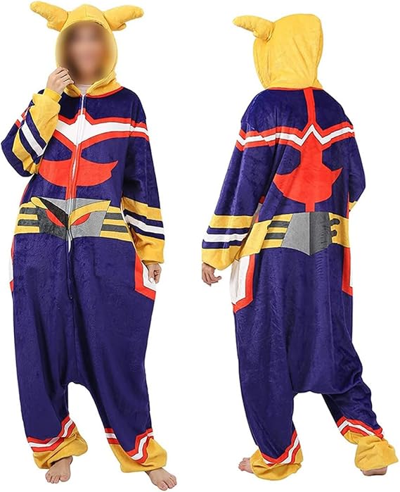 Anime Costume Adult Onesie Pajamas Cute Cartoon Pattern Unisex Warm Pajamas
