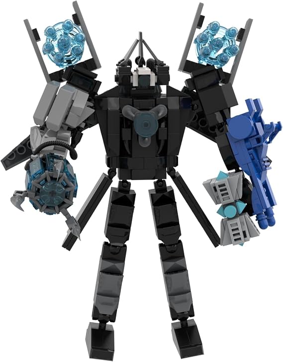 Skibidi Toilet Giant Version Upgrade Titan TV Man Titan Speaker Man Titan Camera Man Building Blocks Toy 2024, Toy Figure, Toy Birthday Present for Boys and Girls, Building Block Birthday Gift