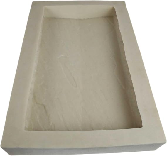 Rubber Molds for Concrete, Tiered Wall Cap Mold, 19" L x 12" W x 2.5" D