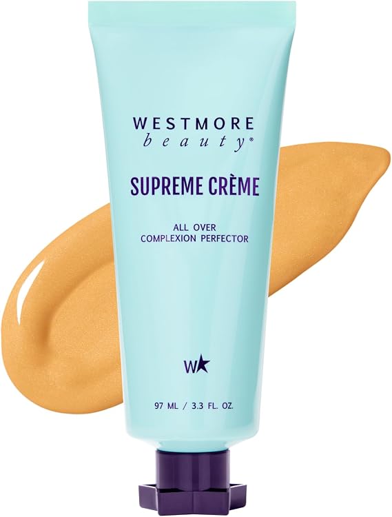 Westmore Beauty Supreme Creme All-Over Complexion Perfector - Long-Lasting CC Cream Foundation - Waterproof and Transfer-Resistant Skin Colour - 98 ml (3.3 oz) Medium