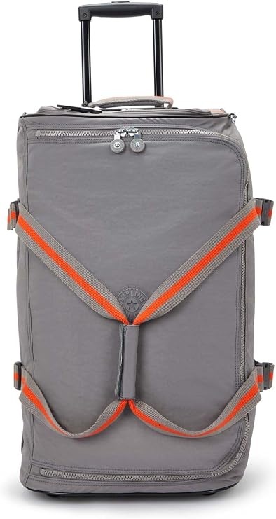 Kipling Teagan M Medium Wheeled Duffle, Upright, Inviting Grey, One Size
