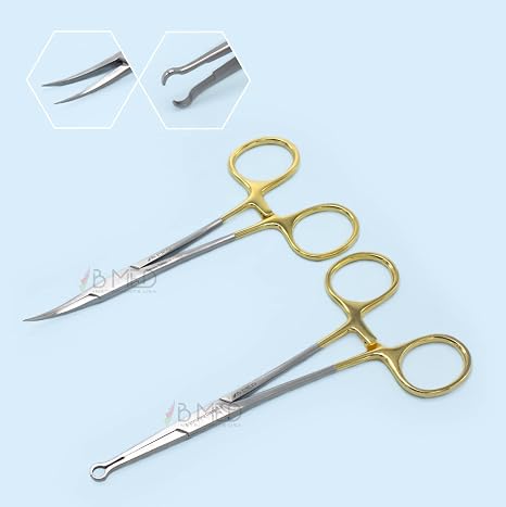 No Scalpel Vasectomy Forceps Set Dissecting & Fixation Ring 3.5mm