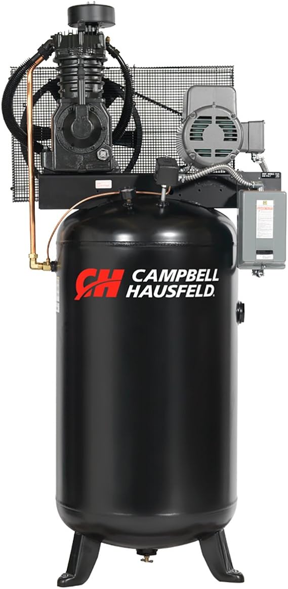 Campbell Hausfeld 80 Gallon Vertical TwoStage Air Compressor, 208230/460V