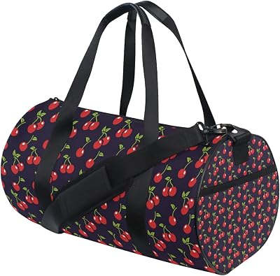 Cherry Duffel Bag,Canvas Travel Bag for Gym Sports and Overnight