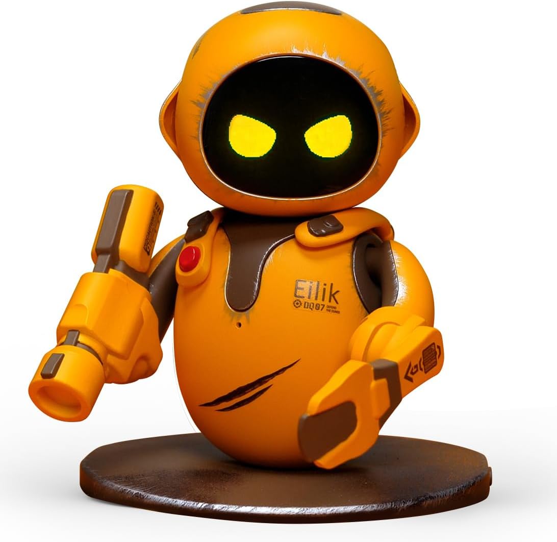 Energize Lab Eilik DQ Interactive Toy with Cute Robotic Animals and Emotions, Idle Animation and Mini Games, Unique Gift for Girls and Boys