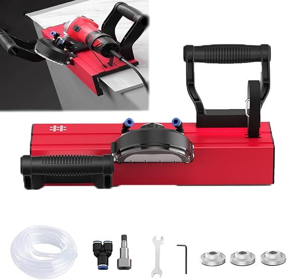 Electric Tile Chamfering Machine, Portable Quick Cutting Chamfer Machine, Double Water Spout Device, Thickness Adjustable, 45 Chamfering