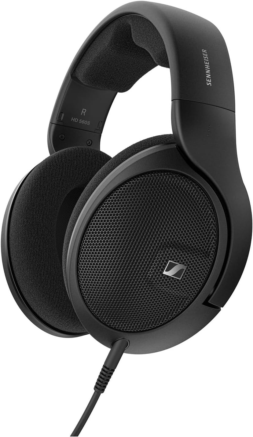 Sennheiser HD 560S - Over-Ear High-End Headphones - 120 Ohm, 1.8m Cable, Outdoor Headphones, Ergonomic Ear Pads