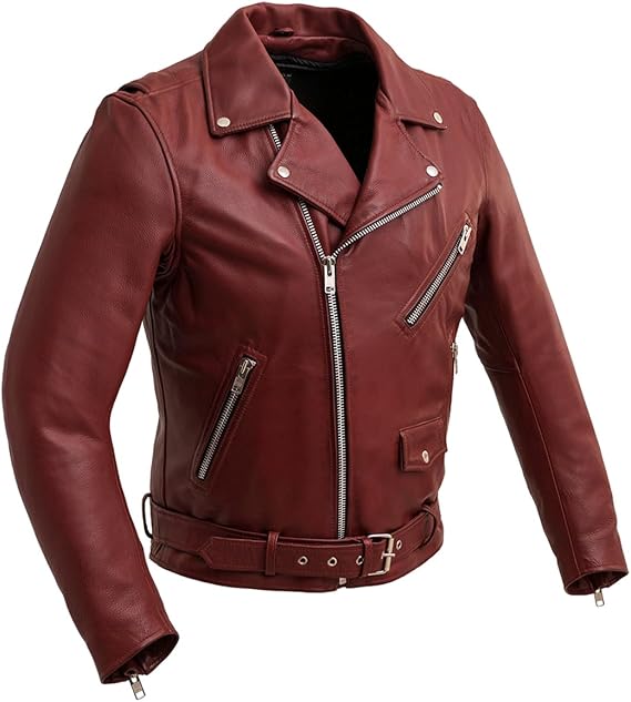 First Mfg Co - Fillmore - Men's Motorcycle Biker Riding Leather Jacket