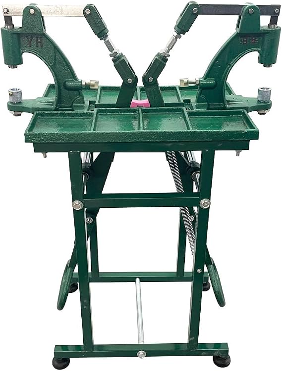 Double Pedal Grommet Machine Foot Press Grommet Snap Botton Riveting Machine Eyelet Tool Kit