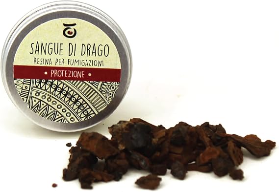 Lynpha Vitale - Dragons Blood Incense - 100% Natural Dragons Blood Resin Powder for Meditation, Yoga, Relax and Rituals - Healing Incense to Burn - 7 gr