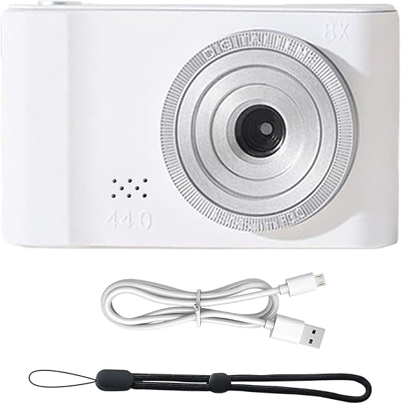 Photo Camera Autofocus - Compact Camera, Entry Level Digital Camera | 4K Autofocus Camera No Memory Card Required 4400W, Portable with 8x Digital Zoom, Anti-Shake Compact Camera Adult and Kids