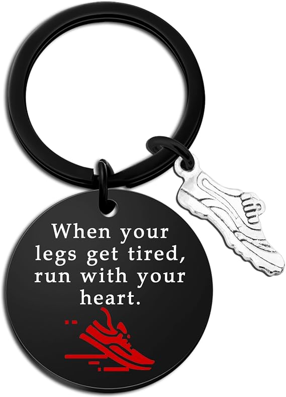 Track and Field Gifts for Runners Keychain Running Accessories for Men Cross Country Gift Running Gifts for Runners