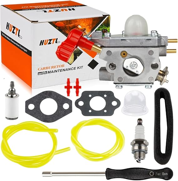 HUZTL TB35EC TB430 Carburetor Tune Up Kit for Troy Bilt TB2044XP TB2040XP Murray M25B M2560 MS2550 Craftsman MTD Trimmer Leaf Blower Parts 753-06288