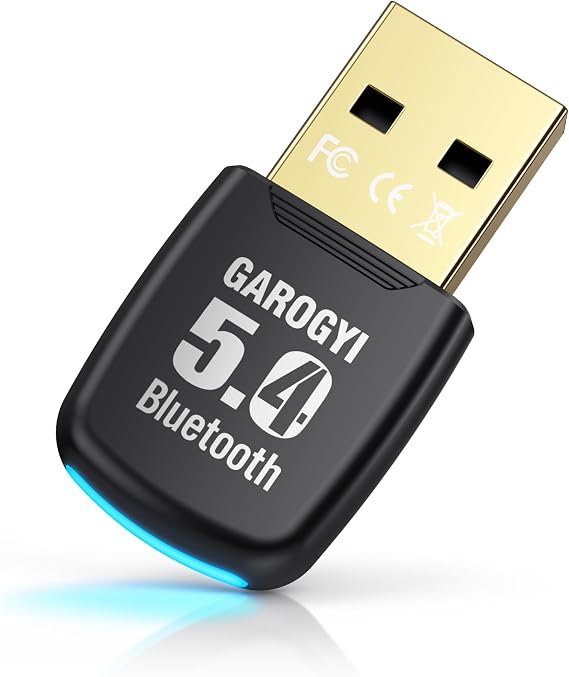 USB Bluetooth 5.4 Adapter for PC - Plug & Play on Windows 11/10 - Mini 5.4+EDR Dongle for PC, Laptop, Keyboard,Mouse,Headsets,Speakers,Receiver&Transmitter,Compatible with Windows 11/10/8.1/7