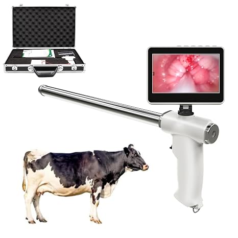 Insemination Kit for Cattle Visual Artificial Inseminations Gun,Professional Visual Home Insemination Kit, Visual Endoscope Artificial Pregnancy Tools,with 5MP Camera Rotatable(Cow/Horse)