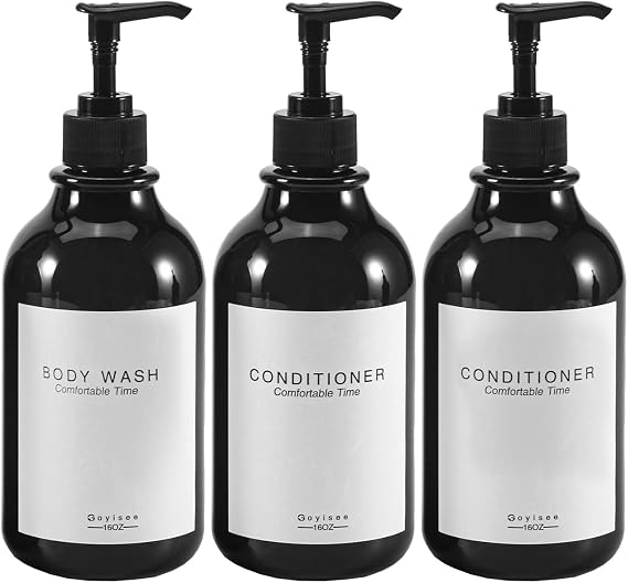 Shampoo and Conditioner Dispenser for Shower Wall,Shower Soap Dispenser 3 Chamber No Drill,Refillable for Shampoo Lotion Oil Shower Soap Hand Soap and Dish Soap...