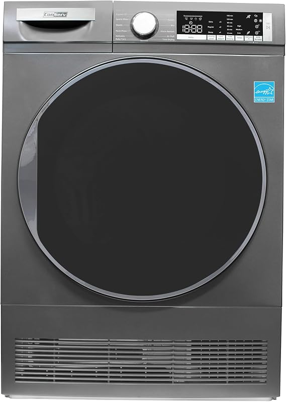 ConServ 4 cf Dryer CONDENSING/VENTLESS LED Display Rev. Door 220V EStar in Titanium