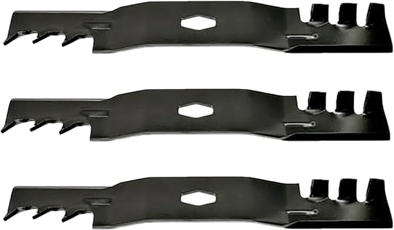 Mr Mower Parts Mulcher Blade Set Compatible with Cub Cadet 742P05286-X 742P05286X Xtreme 18-5/8" Blade S-Shaped - 3 Pack