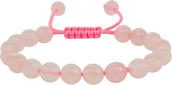 Amazing Gemstone Rose Quartz Bracelet for Women - Chakra Mens Bracelet Protection Crystals and Healing Stones - Blessing Bracelet Spiritual Meditation Gift Christmas Stocking