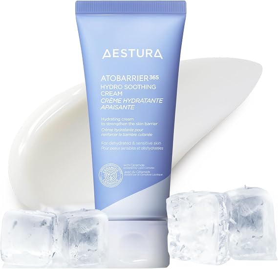 AESTURA ATOBARRIER365 HYDRO SOOTHING CREAM | Lightweight Gel Cream | Facial Moisturizer for Oily and Sensitive Skin | Dermatologist Tested | 60mL