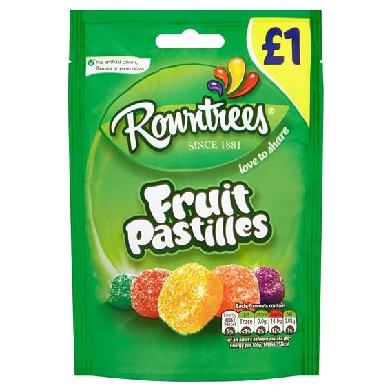 Rowntrees Fruit Pastilles 120g -PACK OF 10