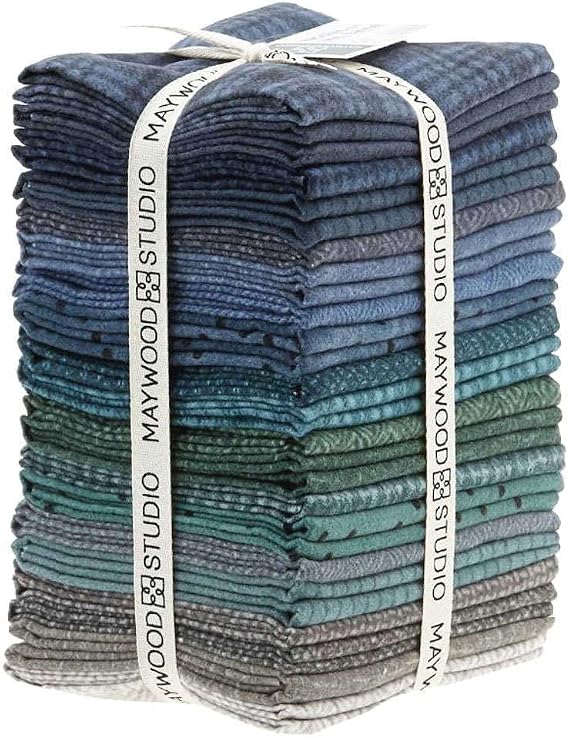 Bonnie Sullivan Woolies Flannel Stormy Seas 20 Fat Quarters Maywood Studio