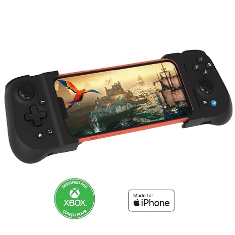 Gamevice FLEX for iPhone WITH PHONE CASE SUPPORT Mobile Game Controller for iPhone Play Xbox, GeForceNOW, CoD, Diablo Immortal, Apex 3.5mm Headphone jack FREE 1 month Xbox Game Pass Ultimate