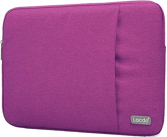 Lacdo Laptop Sleeve Case for 14 inch New MacBook Pro M5/M4/M3/M2/M1 Chips Pro Max A3434 A3112 A3401 A3185 A2918 2025-2021, 13.8" Surface Laptop 7th, 13.5" Surface Laptop 6 5 4 3 Computer Bag, Purple