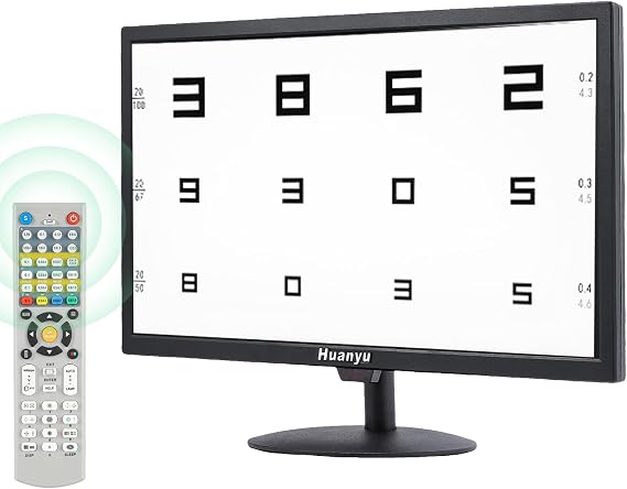 Huanyu Visual Acuity Chart Digital 23inch LCD with 44+ Visual Targets