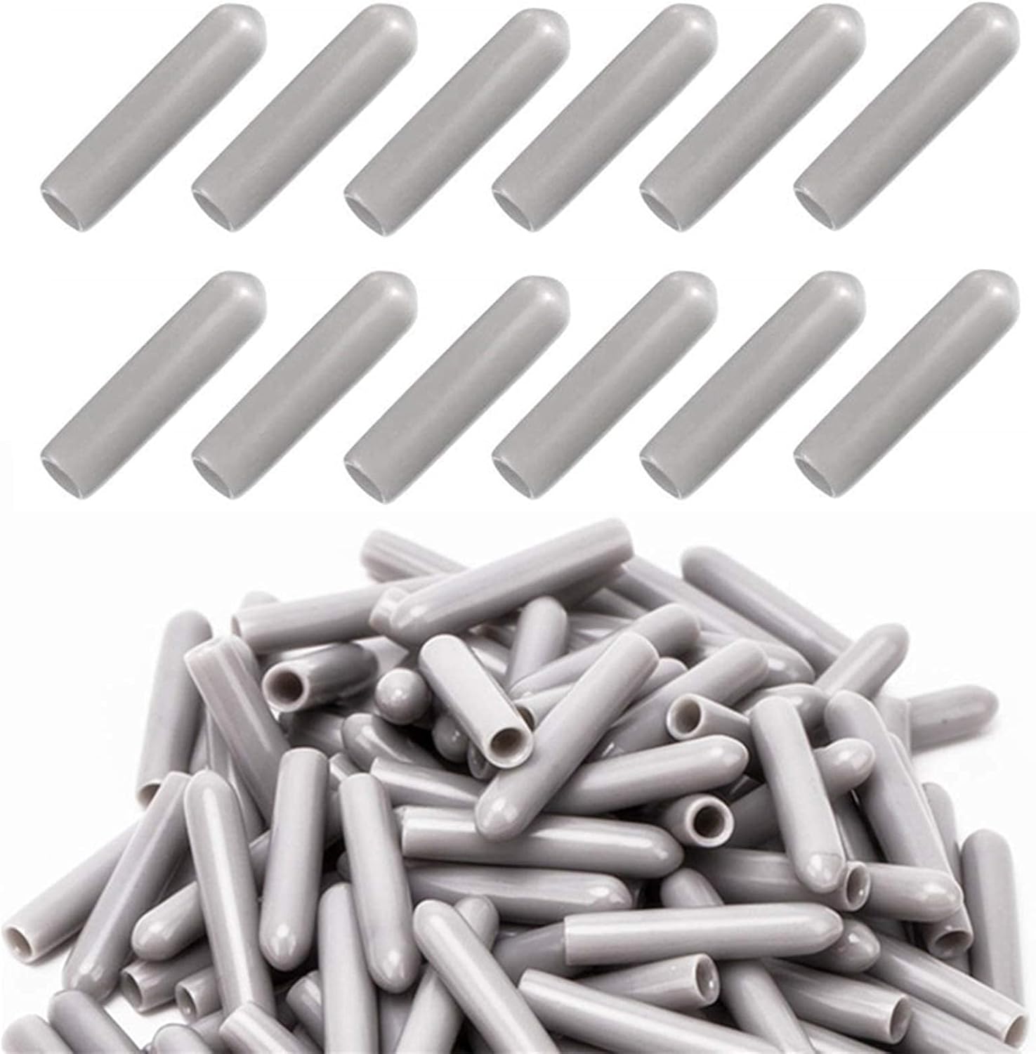 Dishwasher Rack Caps,100 PCS Dishwasher Protection Prongs Silicone Dishwasher Rack Tip Tine Cover Caps Just Push On Cap for All Dish Baskets 18 Inch in Inner Diameter