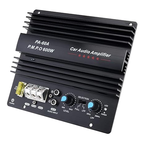 12V 600W Subwoofer Board Bass Module High Power Mono Channel Car Audio Amplifier Board, Powerful Bass Car Audio High Power Amplifier Amp Board