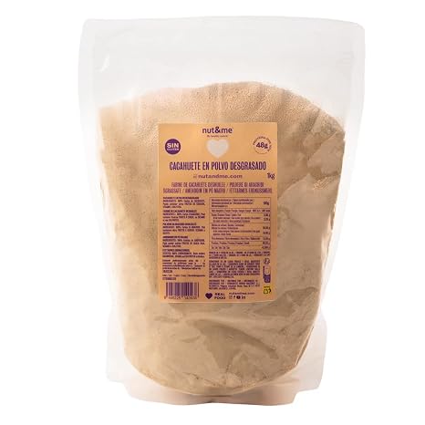 Peanut Butter Powder 1 kg nut&me 100% Natural and Vegan Peanut Butter Powder High-Quality Proteins Gluten Free Pack 1 kg