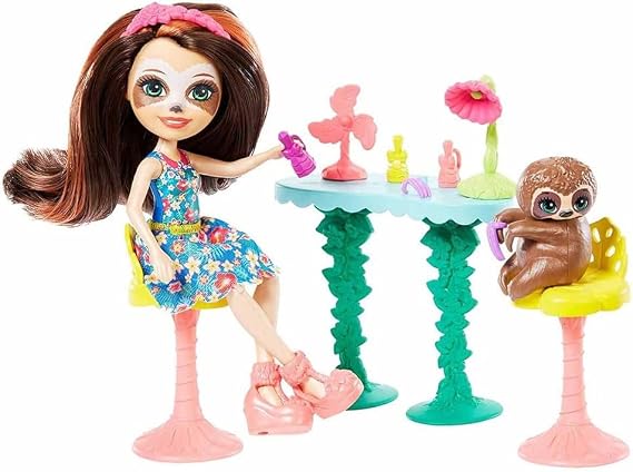 Enchantimals Slow-down Salon & Sela Sloth Doll