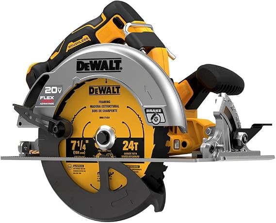 DEWALT FLEXVOLT Advantage 20V MAX Circular Saw, 7-1/4", Cordless, Tool Only (DCS573B)