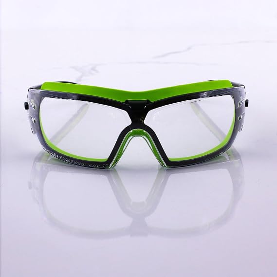 Badem10 Work Safety Glasses Non-Fog Laser UV Protective Dust Proof Glasses Silicone Headphones Transparent