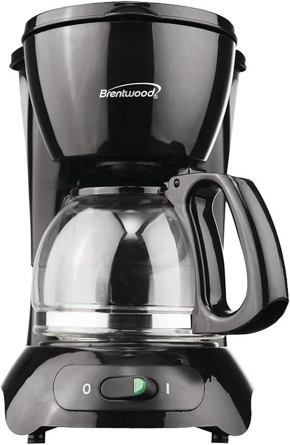 Brentwood Coffee Maker, 4-Cup, Black