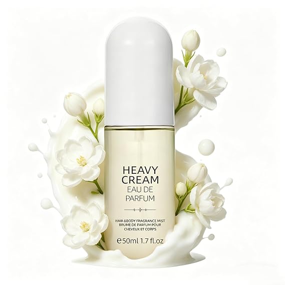 50ml Alcohol-Free Perfume for Women, Long-Lasting Floral Scent Body Spray, Light Fresh Fragrance White One Size