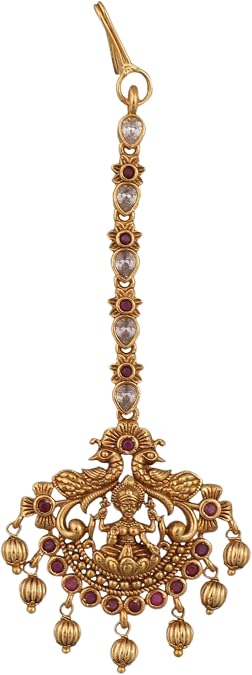 TARINIKA Hari Priya Antique Maang Tikka - Indian Jewelry - Nethi Chutti