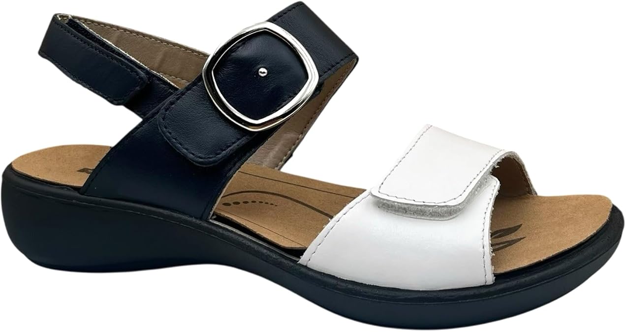 White/Dark Blue Ibiza 12 by Romika