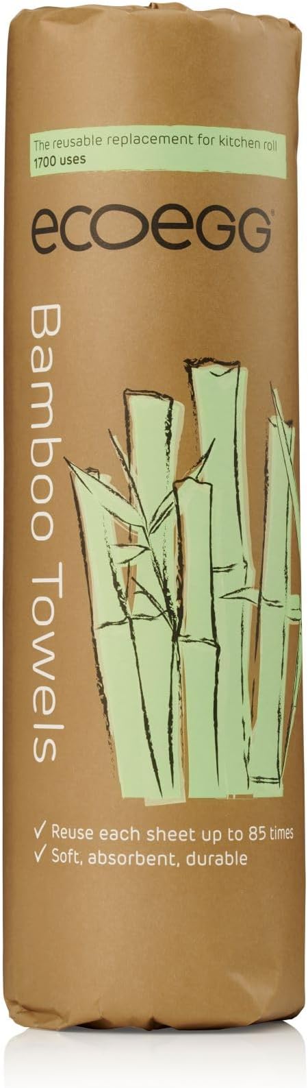Ecoegg Re-Usable Bamboo Towels, White by Ecoegg