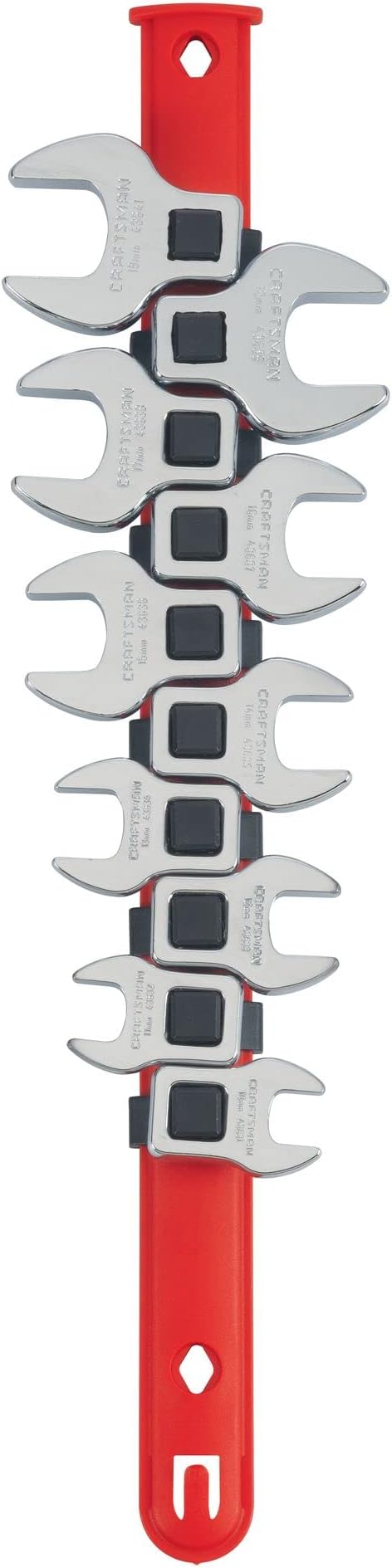 CRAFTSMAN Crowfoot Wrench Set, Open End, MM, 10 Piece (CMMT12053LZ)