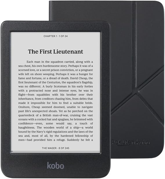 With Kobo Clara BW eReader Case Pack (Black Sleep Case, Case Pack)