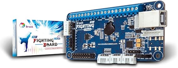 Brook PS4+ Audio Fighting Board - Pre-Installed Header Version, Arcade Stick PCB for PS4, PS3, NS Consoles and PC, Upgradable with UFB-UP5