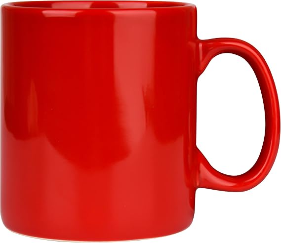 29oz Extra Large Ceramic Coffee Mug with Handle for Office and Home (red)