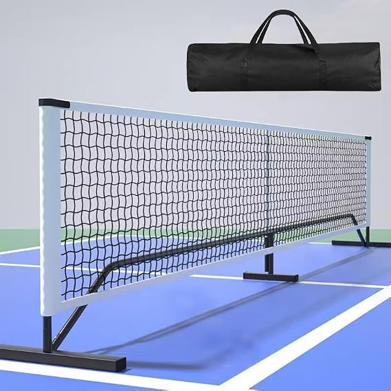 Portable Pickleball Nets Portable, 22 FT USAPA Regulation Size for Full Court System Outdoors Driveway Matches, Easy Setup to Experience Pickleball Game Anywhere