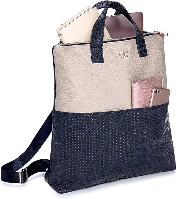 Caboodles Life & Style Essential Tote Bag, Padded Computer Bag with Easy Access Pockets, Multicolor