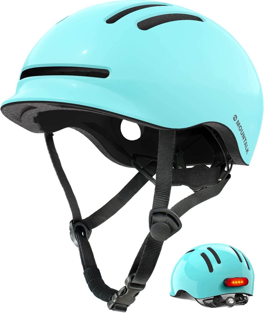 MOUNTALK Bike Helmets for Adults Men Women,MensWomens Bicycle Helmet with Magnetic Light,Youth BoysGirls Helmet, Kids Helmets for 4 Years