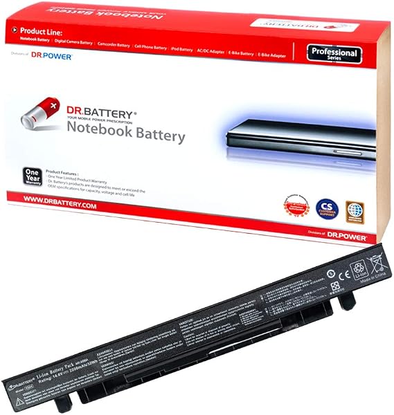 DR. BATTERY A41-X550A Battery Compatible with Asus A41-X550 F550 F450 X550 R510C A550 K550 P550 X550C X450 A550L X550J R510 [14.4V/2200mAh/32Wh]