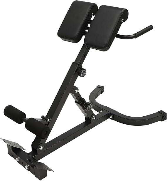 Multi-Functional Bench, Roman Chair Back Extension Machine, Full All-in-One Body Workout,Hyperextension Bench w/Angle Height Adjust
