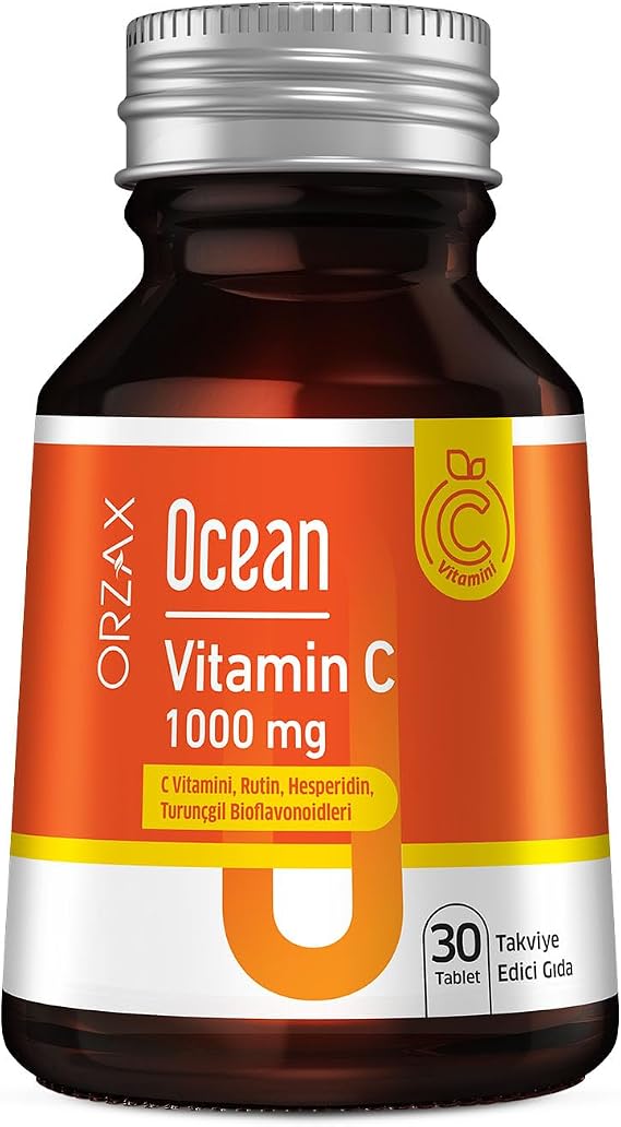 Ocean C Vitamini 1000 mg + Bioflavonoidler Antioksidan içeren Takviye Edici Gıda (1 x 30 tablet)
